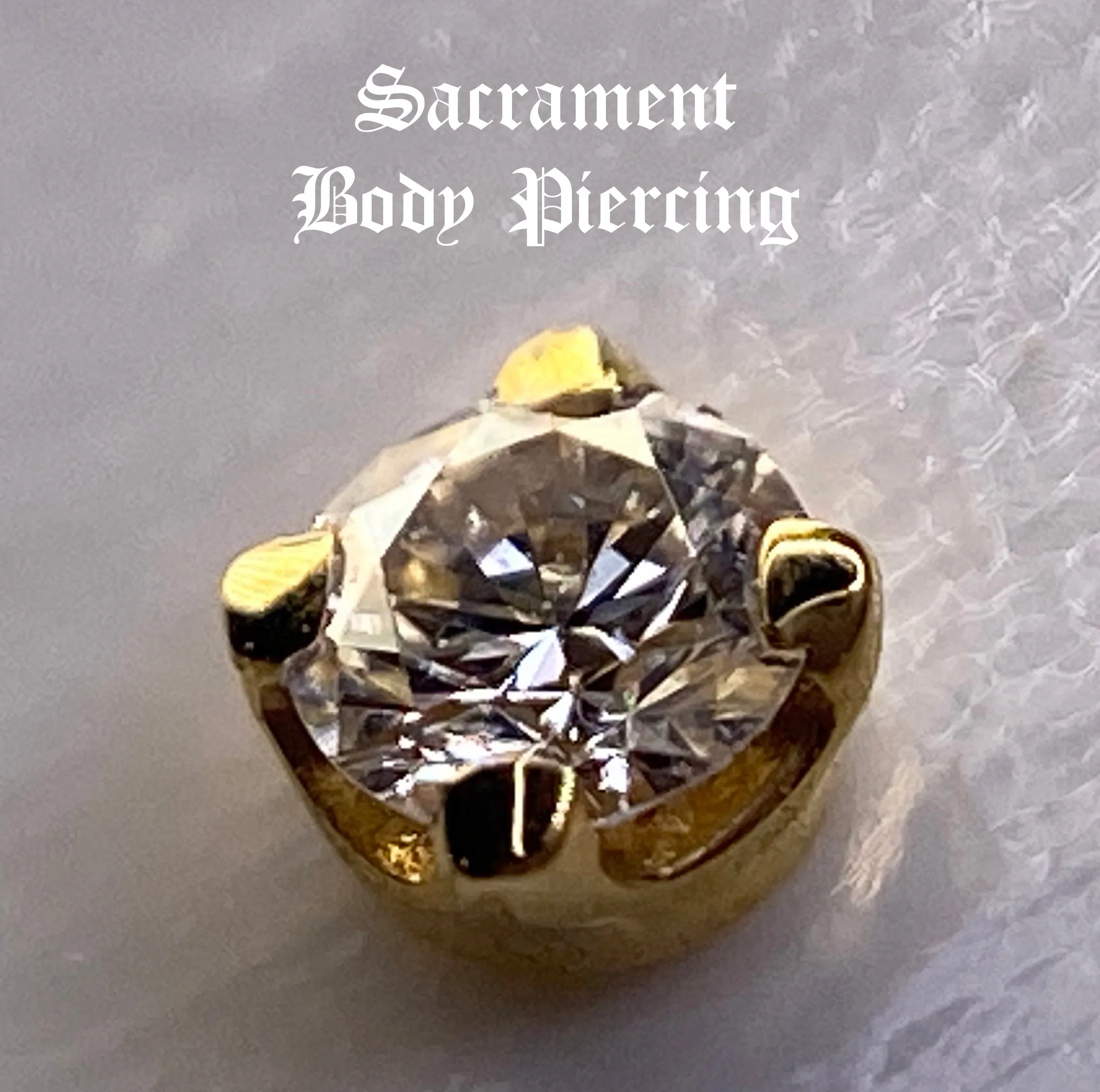 Genuine Diamond Solitaire - Prong set - threadless.  BVLA