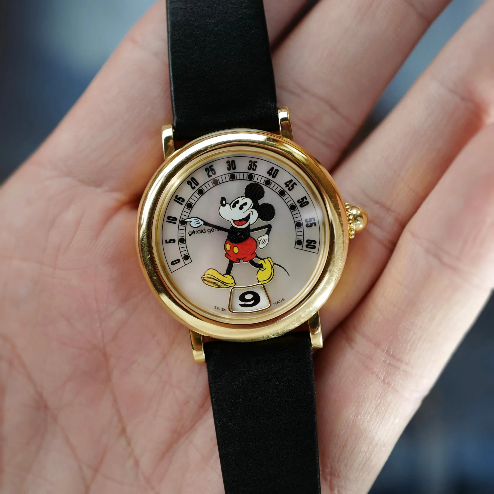 Gerald Genta Yellow Gold Retro Fantasy Mickey Ref. G3632