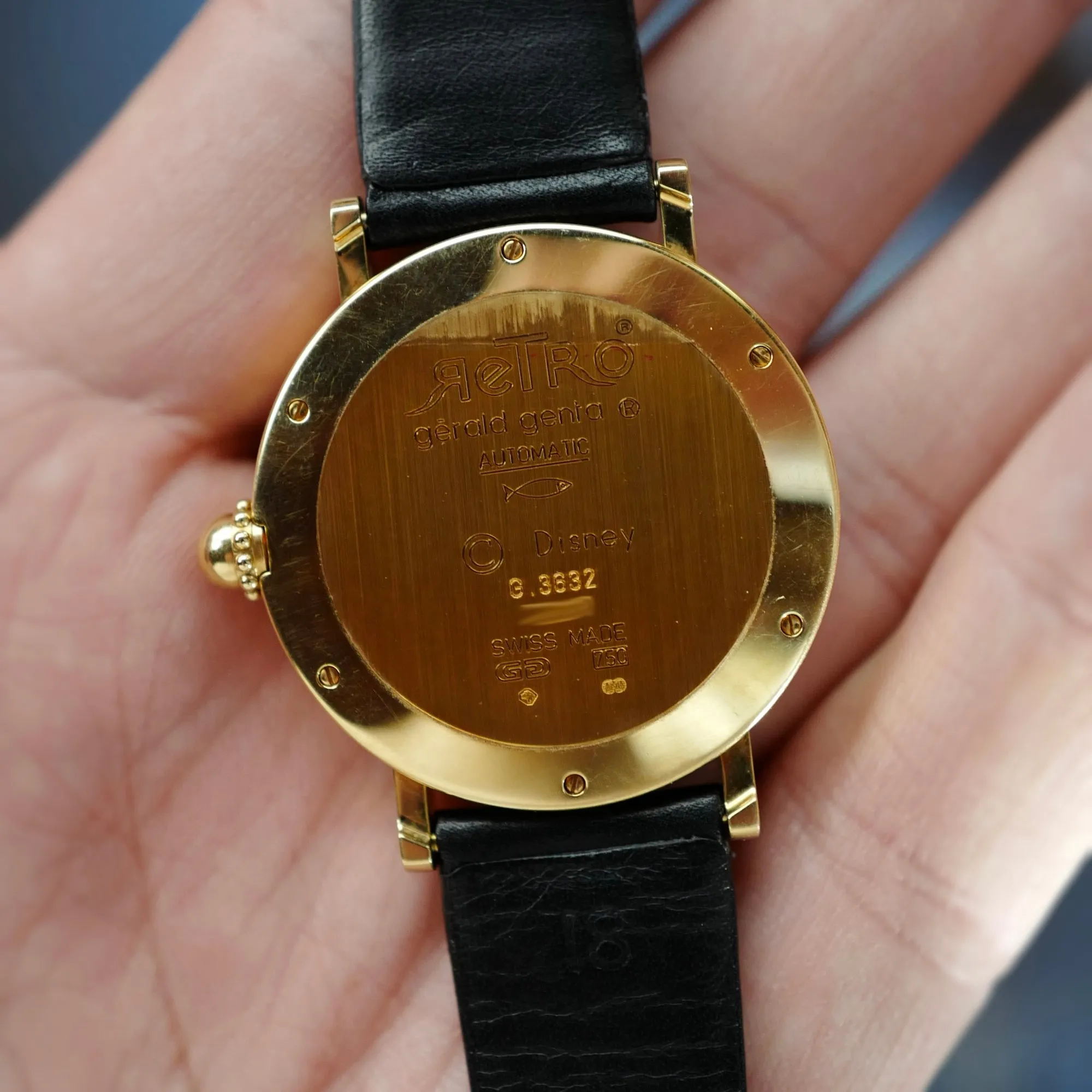 Gerald Genta Yellow Gold Retro Fantasy Mickey Ref. G3632
