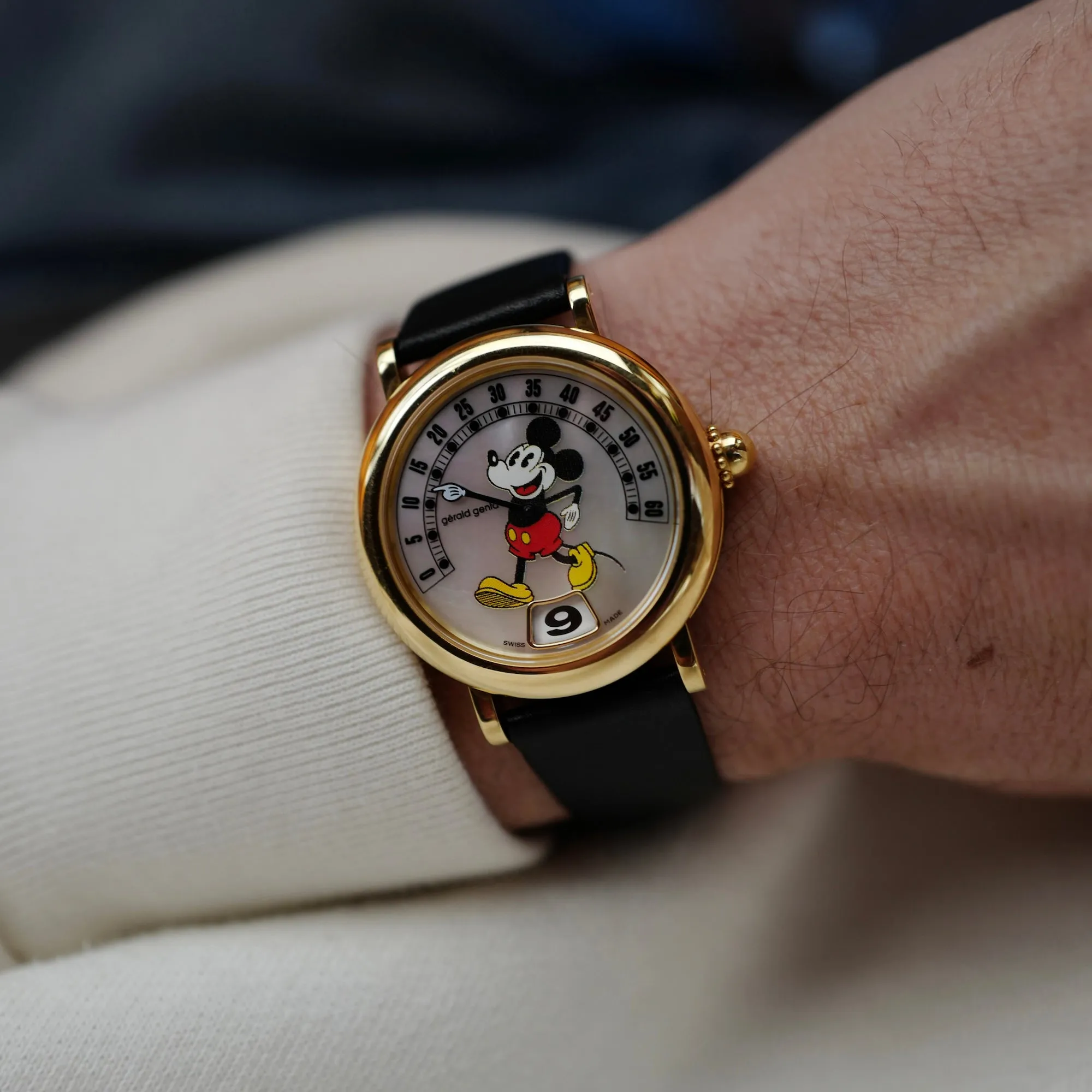 Gerald Genta Yellow Gold Retro Fantasy Mickey Ref. G3632
