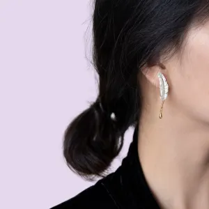Gilded Feather Earrings