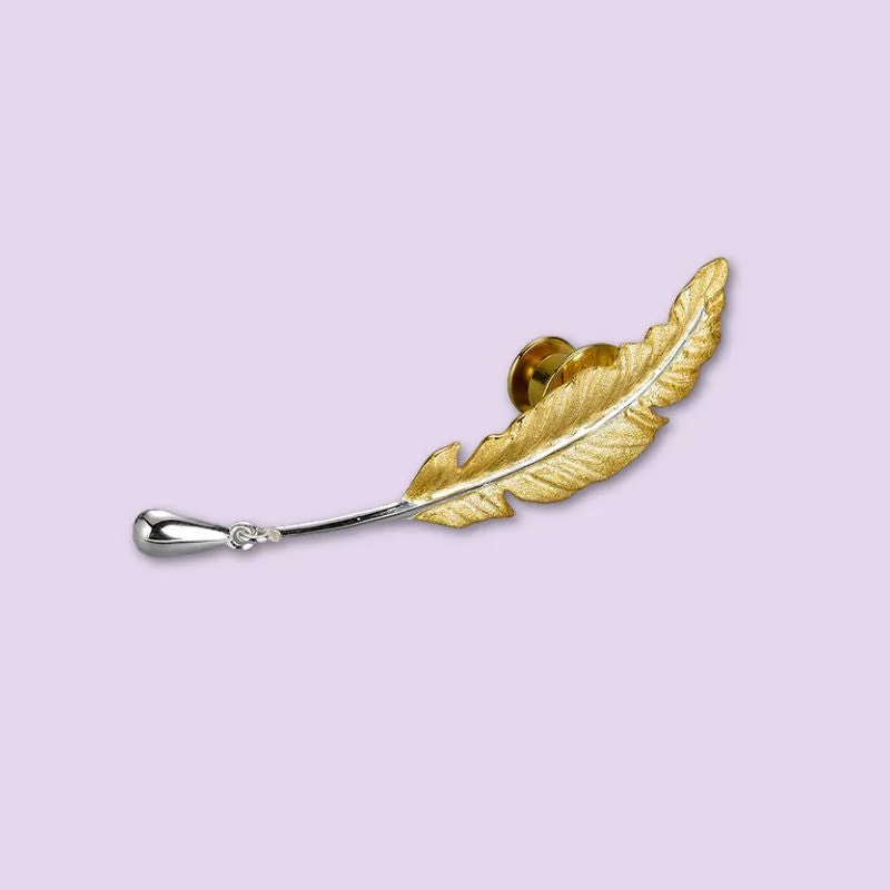 Gilded Feather Earrings