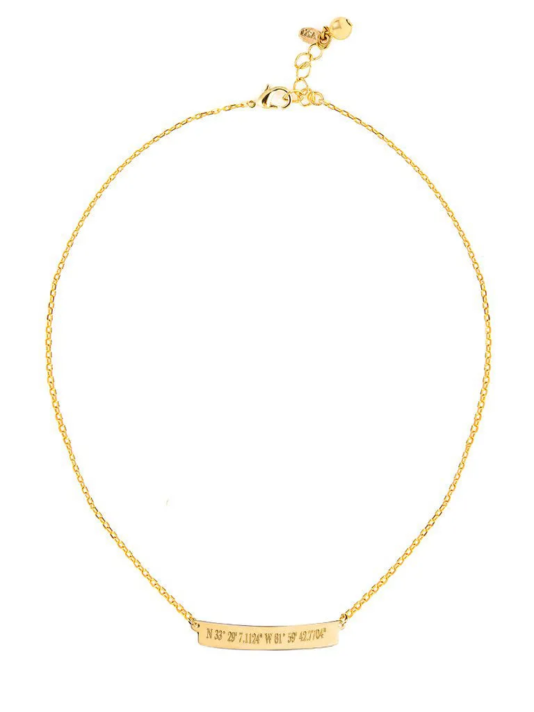Globe Trotter Engravable Necklace