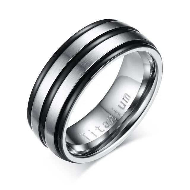 Gold Silver Plated Titanium Carbide Ring