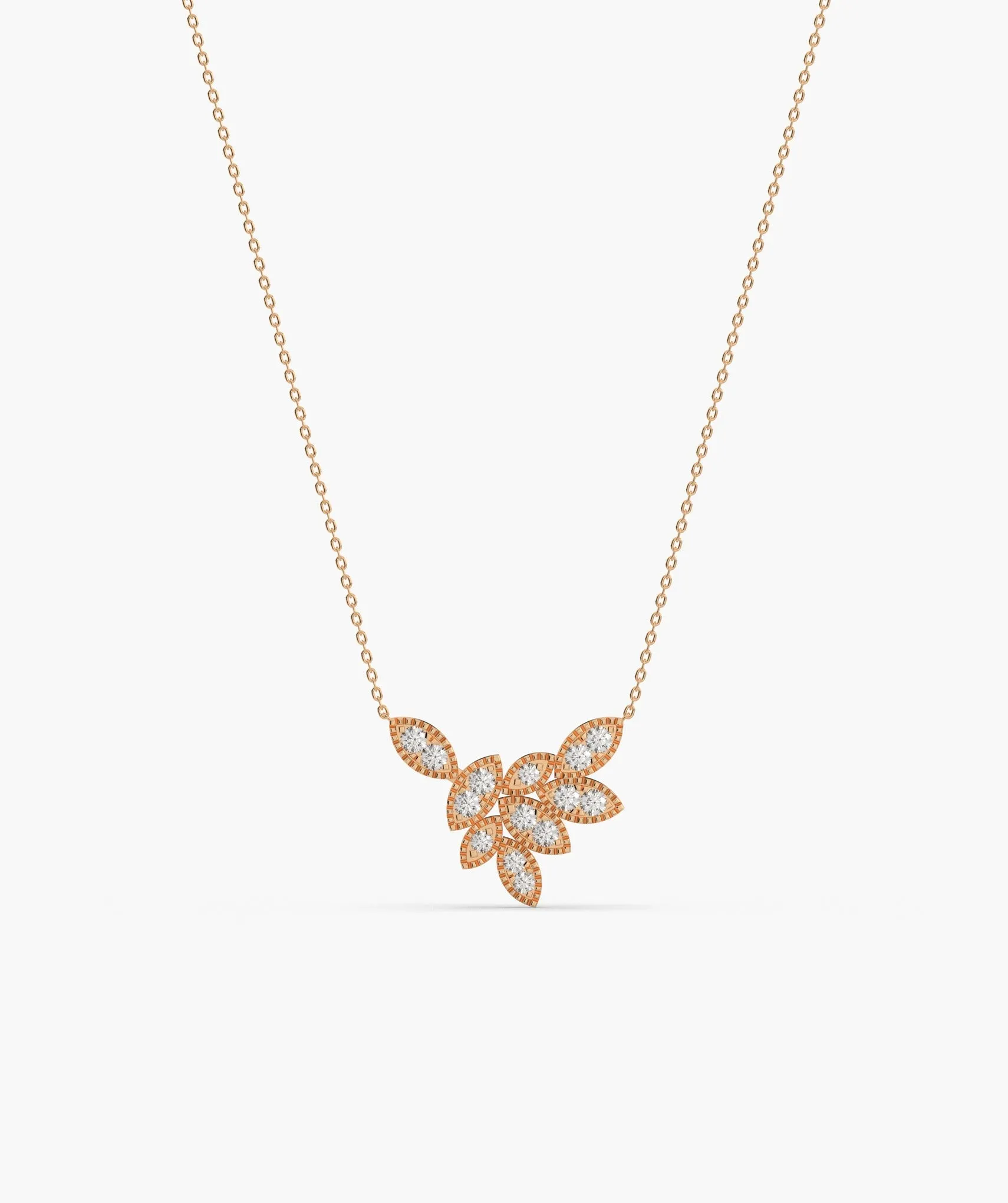 Golden Bloom Diamond Pendant