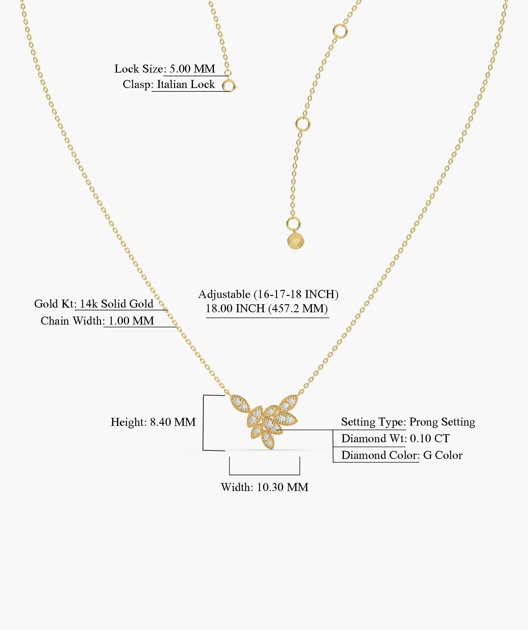 Golden Bloom Diamond Pendant