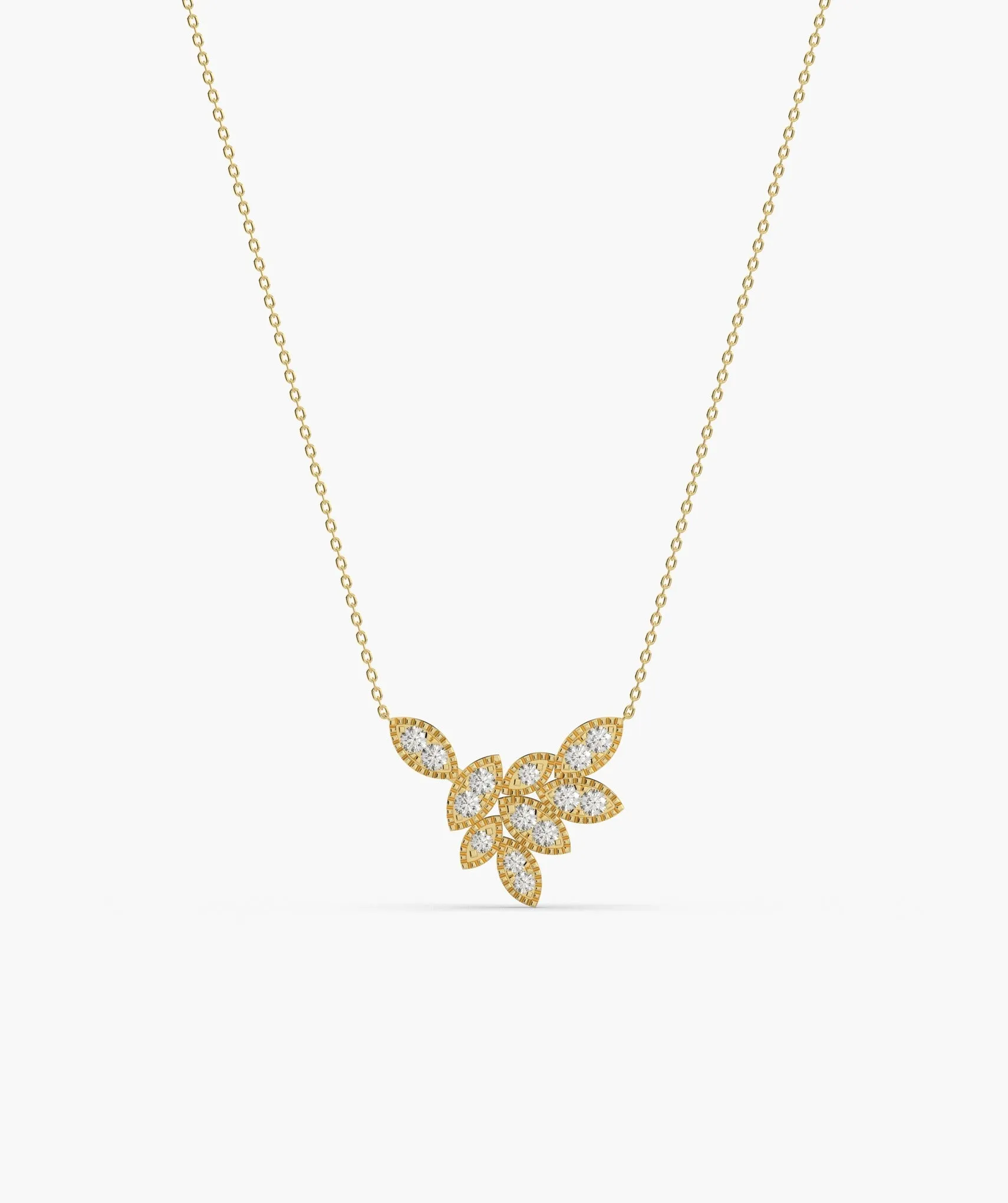 Golden Bloom Diamond Pendant
