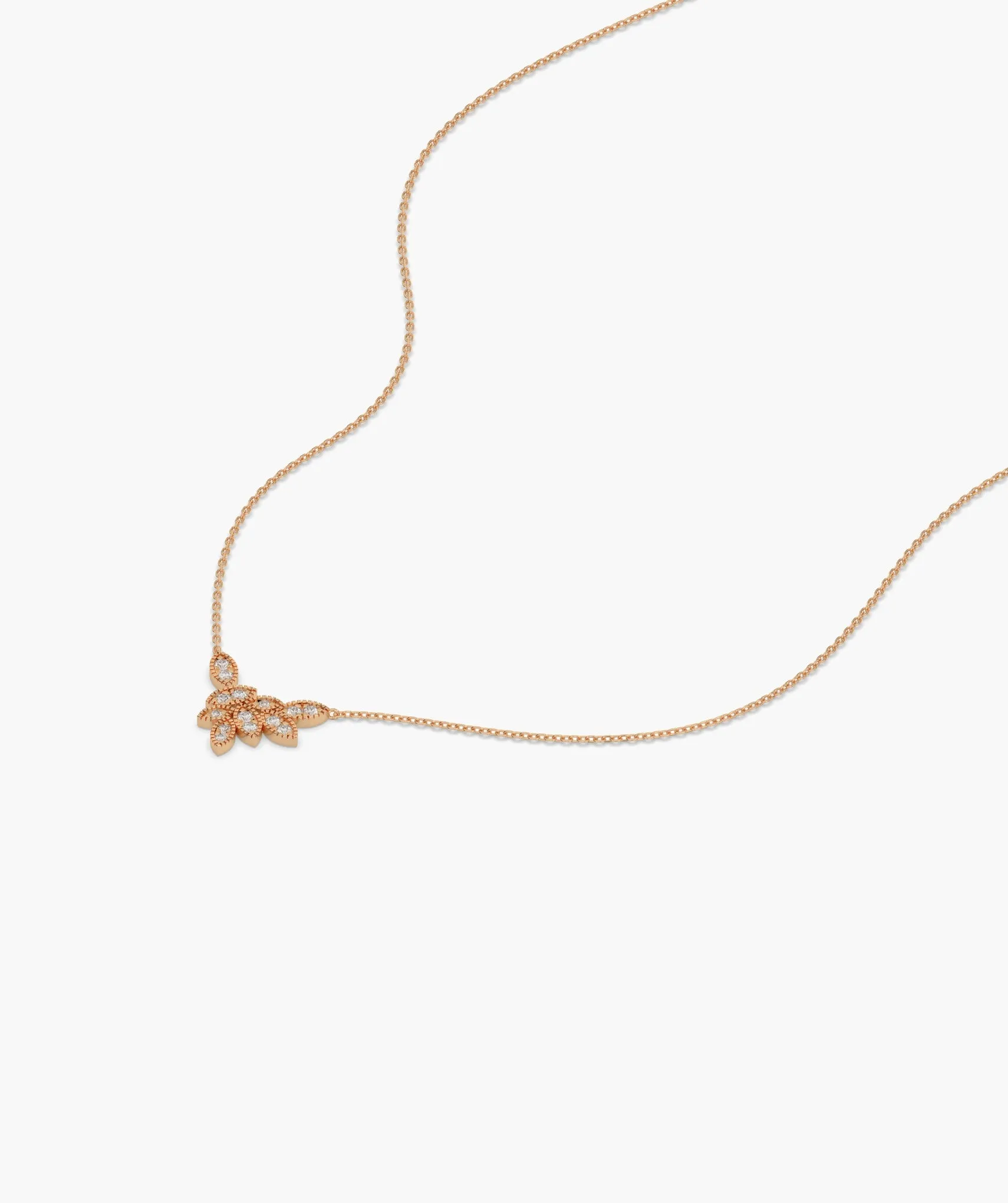 Golden Bloom Diamond Pendant