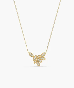Golden Bloom Diamond Pendant