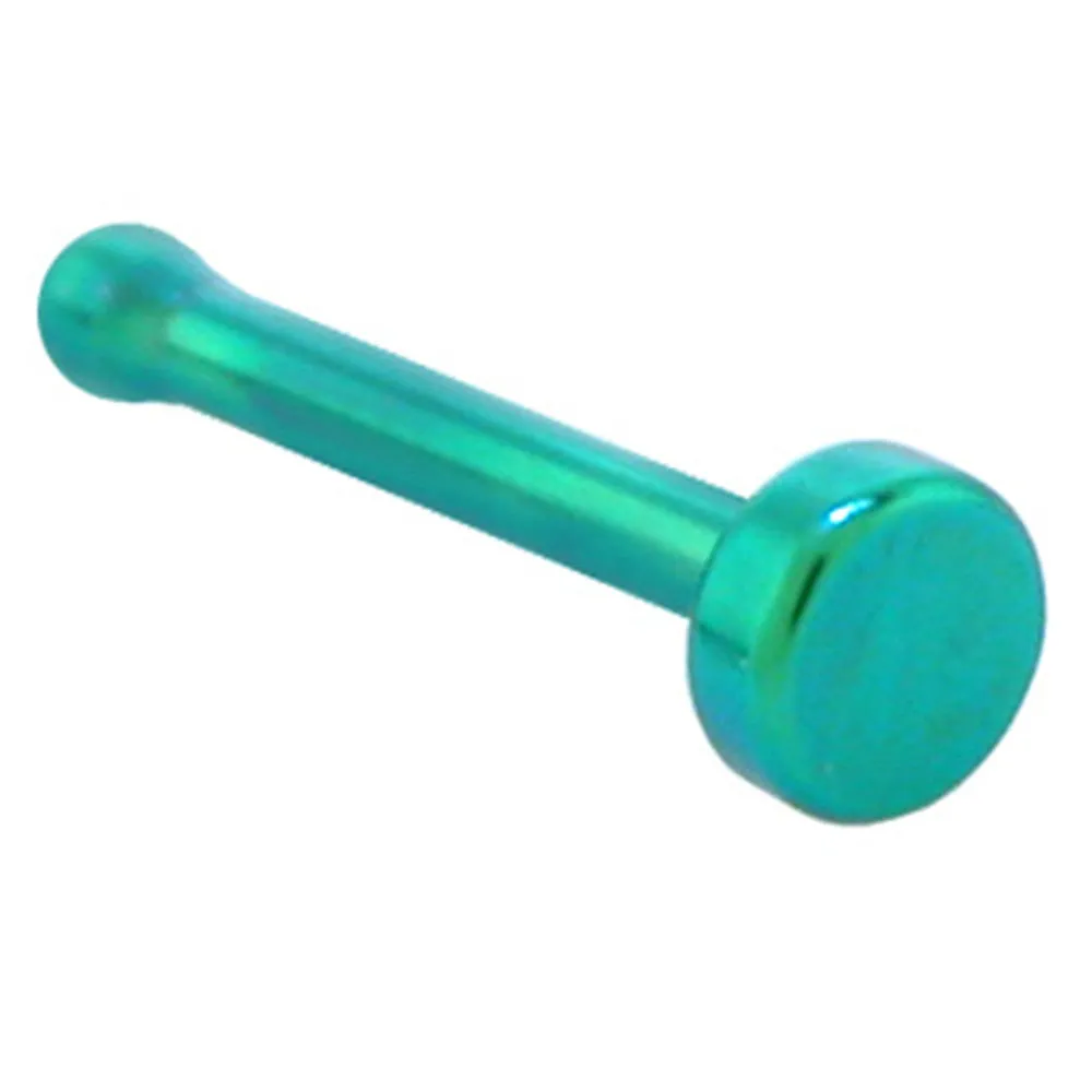 Grade 23 Titanium Green Flat Nose Bone