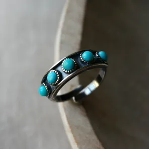 Hachi Turquoise Ring Band