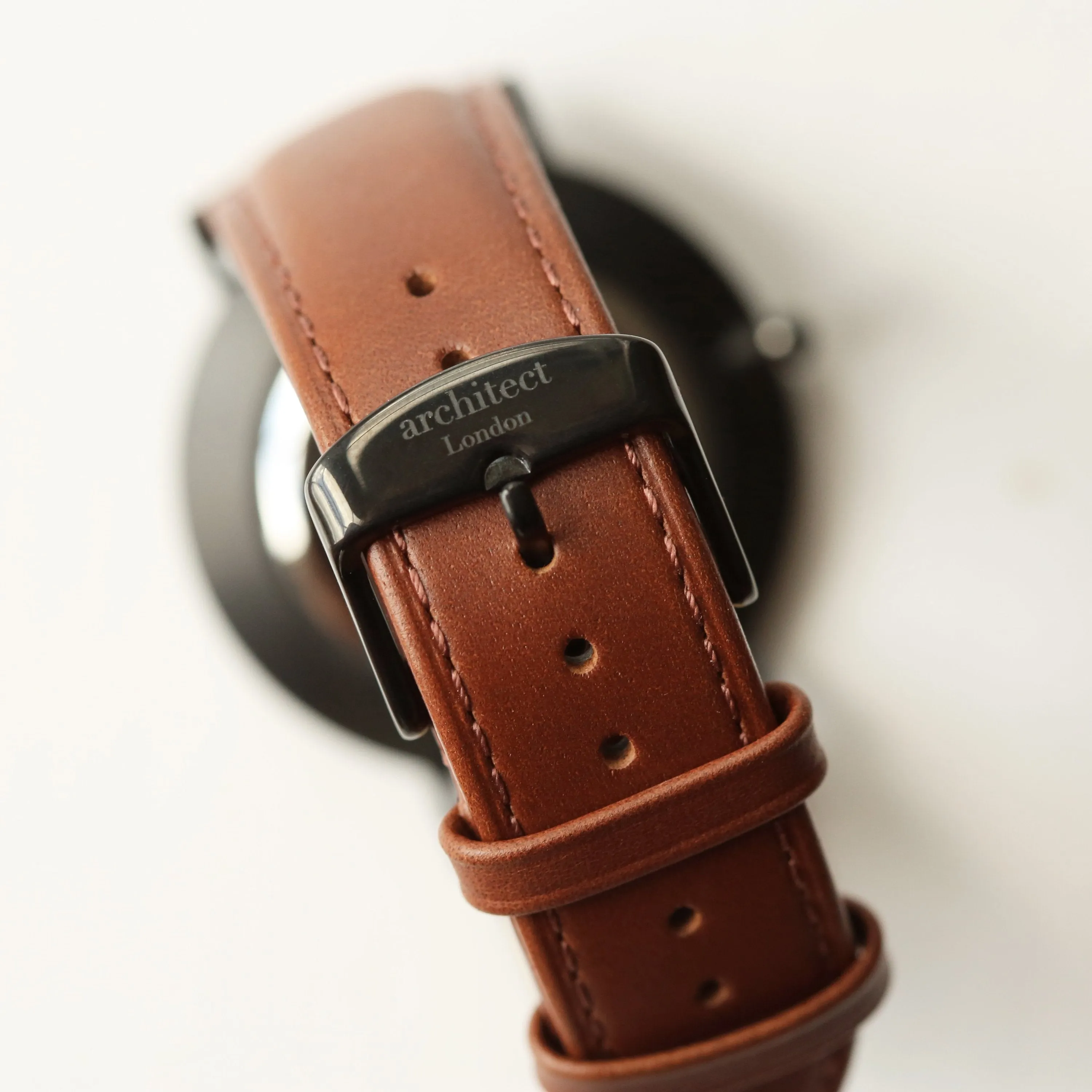 Handwriting Engraving - Men's Minimalist Watch   Walnut Strap