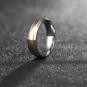 His & Hers Couple Wedding Ring Set Titanium Steel Women's 2Pcs Set & Men's Rings