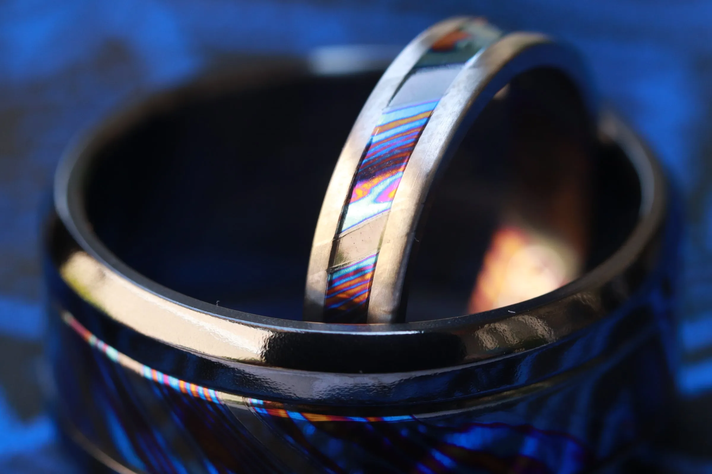 His & hers Grayson Ring set - ZrTi his and hers ring set - 2 rings (Grayson Blk )