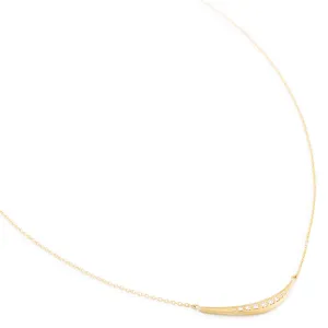 Horizontal Crescent Flow Necklace