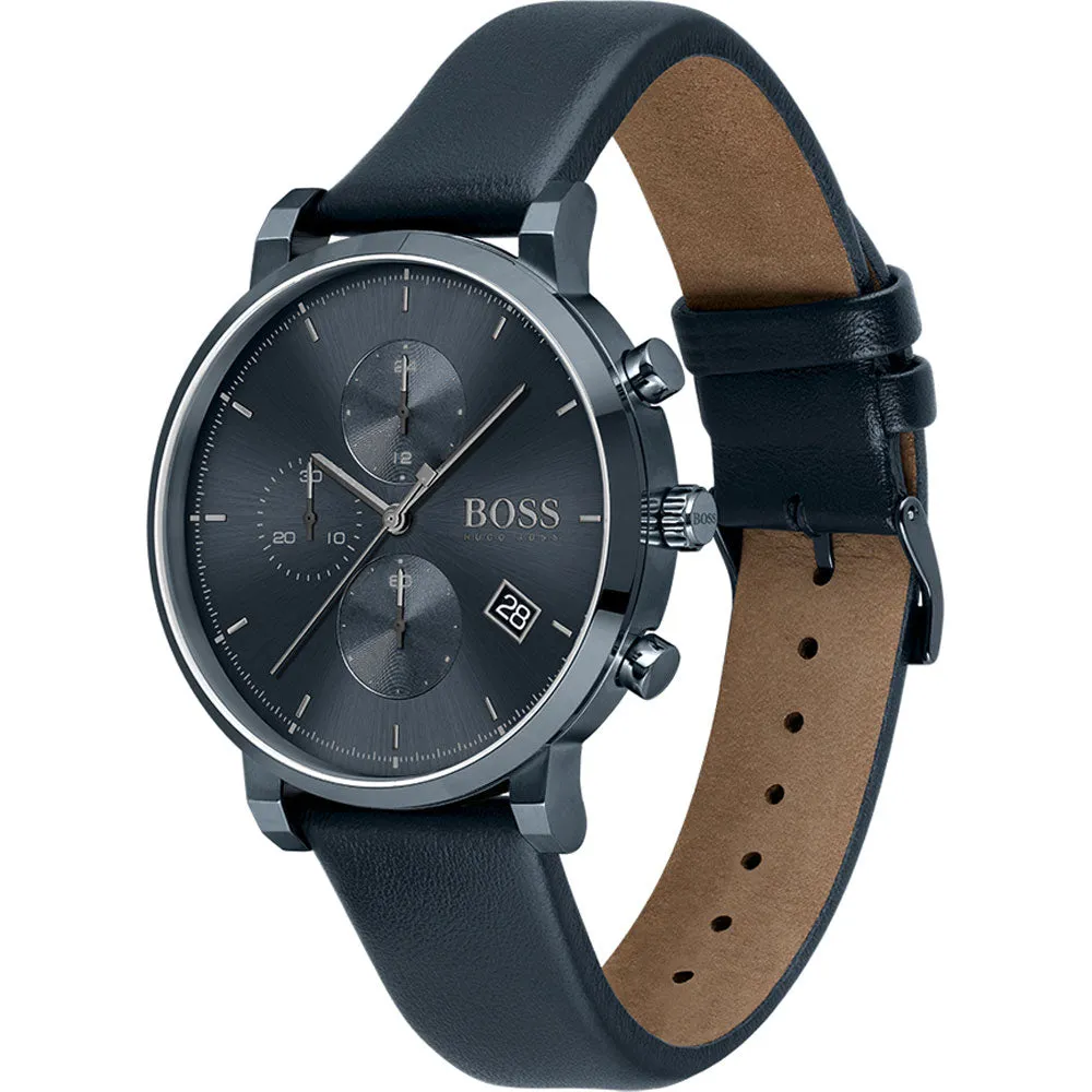 Hugo Boss Integrity Blue Leather Strap Women's Watch 1513778
