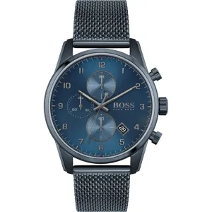 Hugo Boss Skymaster Blue Mesh Men's Watch 1513836