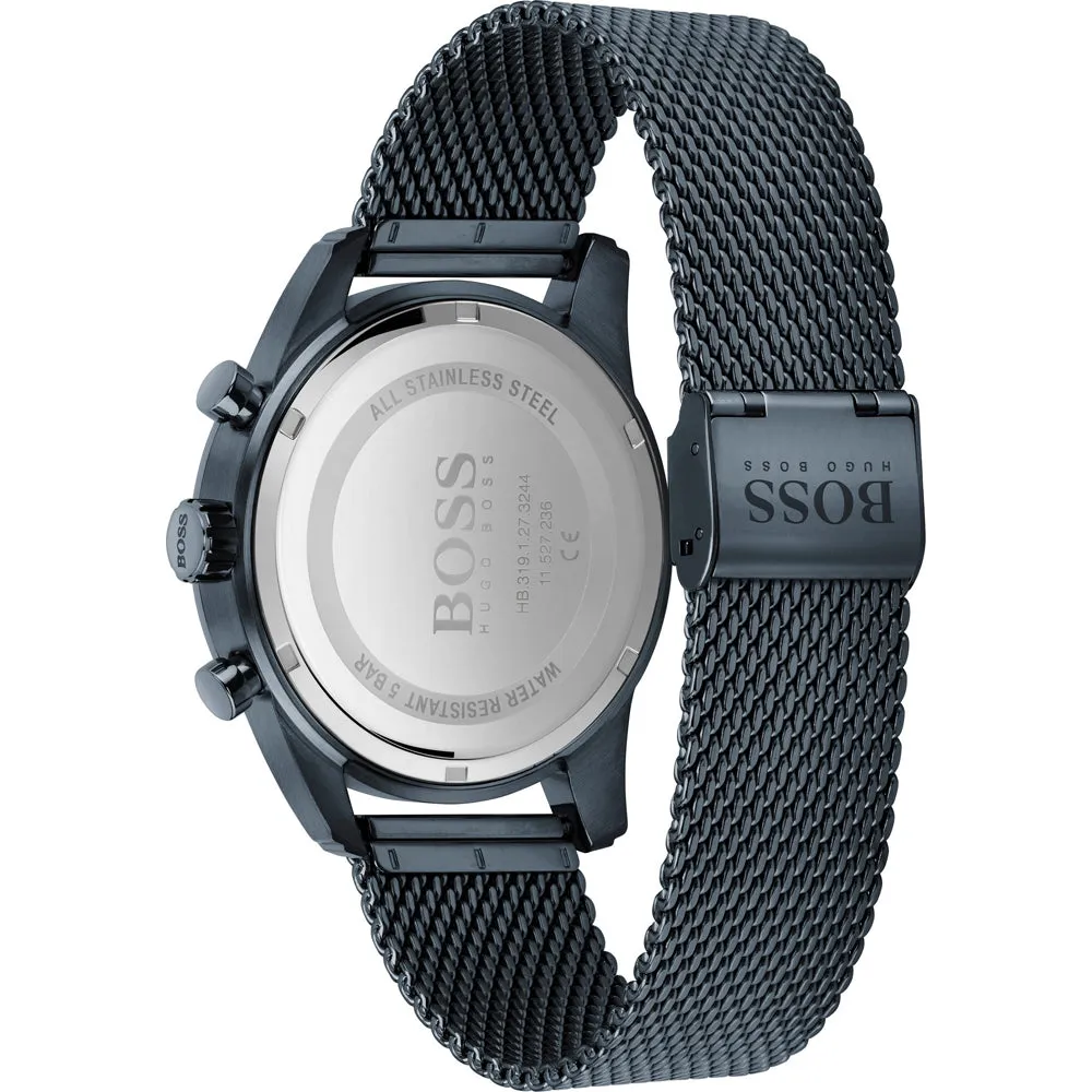 Hugo Boss Skymaster Blue Mesh Men's Watch 1513836