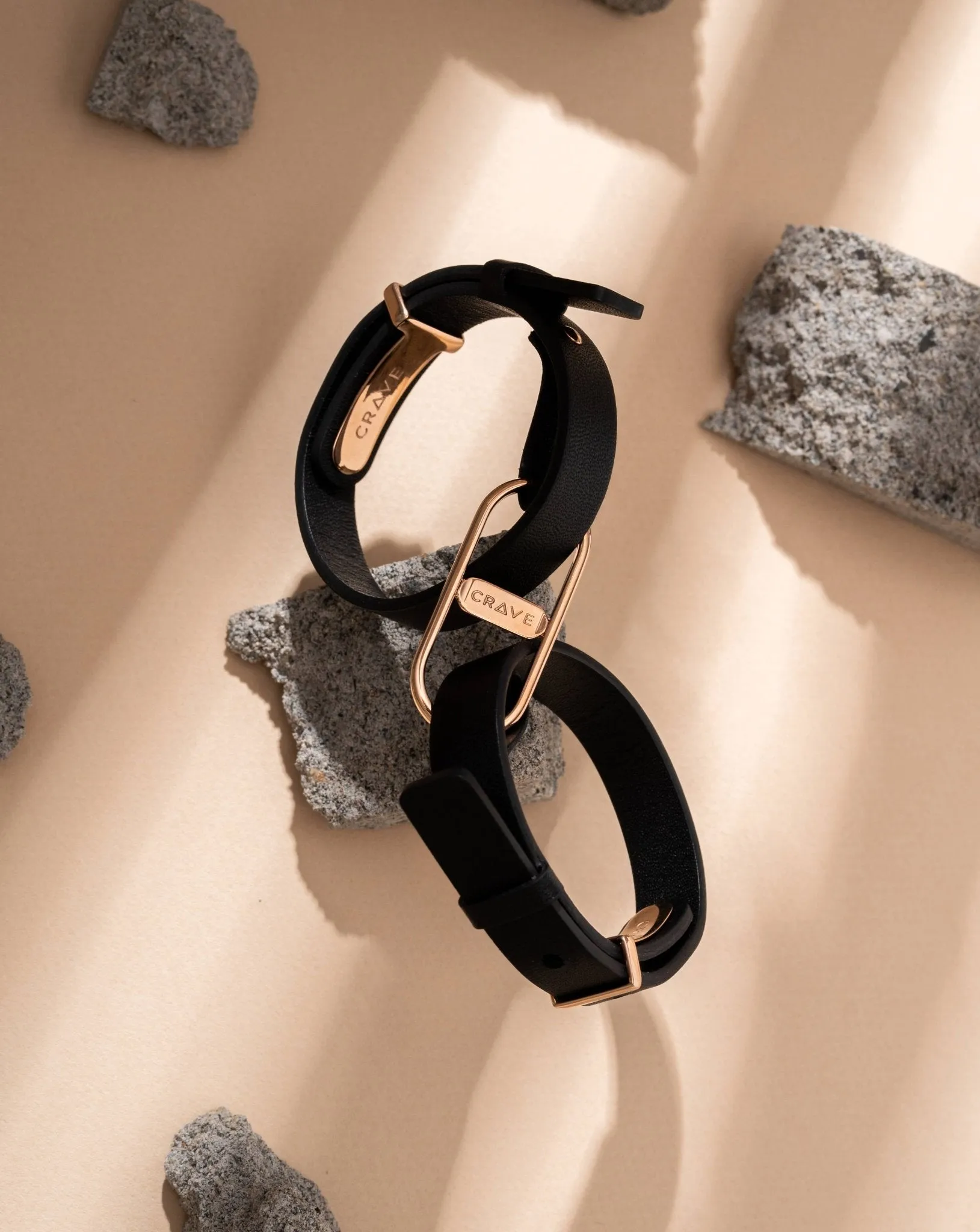ICON Cuff - Black / Rose Gold