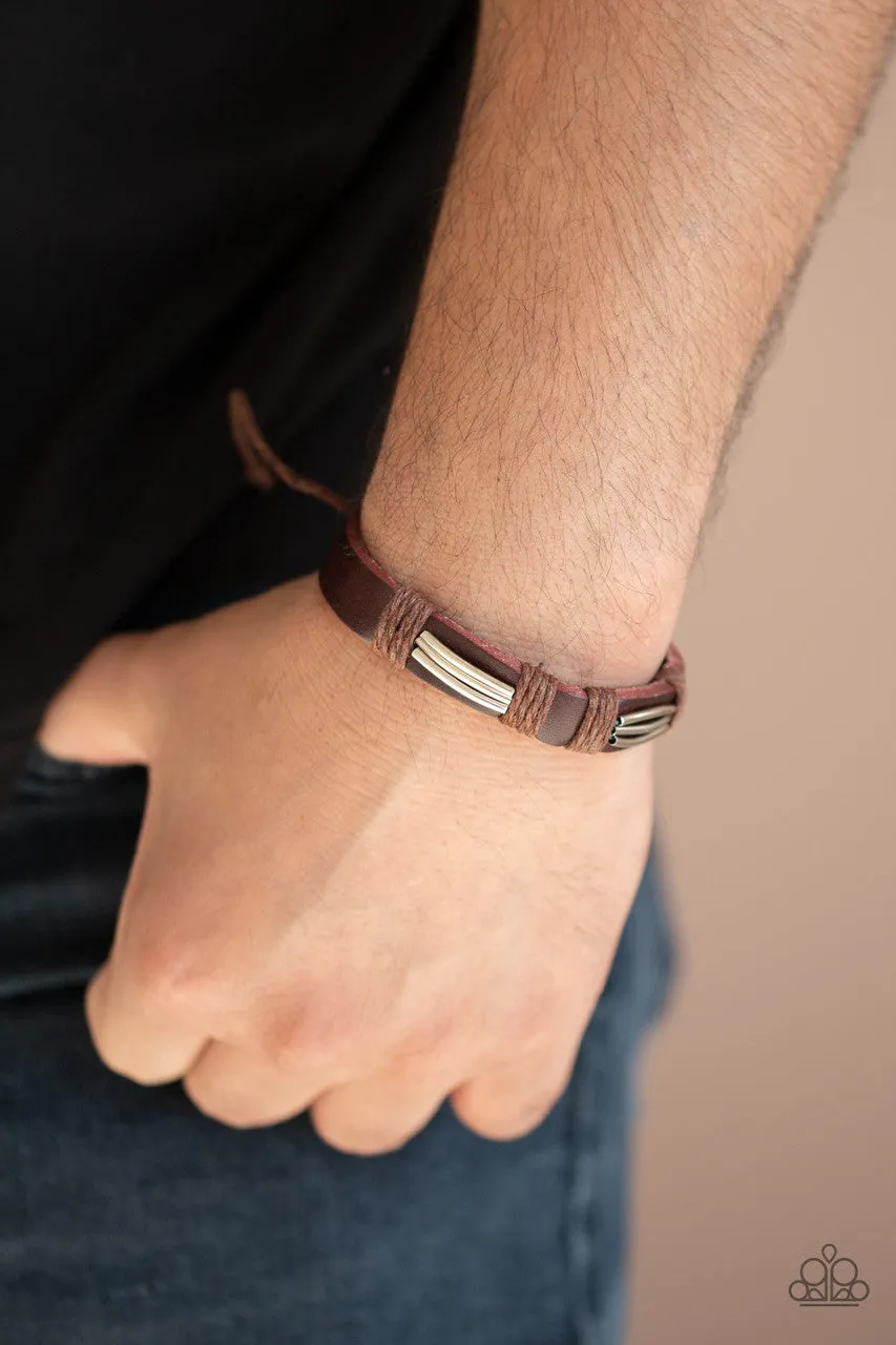 Industrial Interstate Brown Paparazzi Bracelet