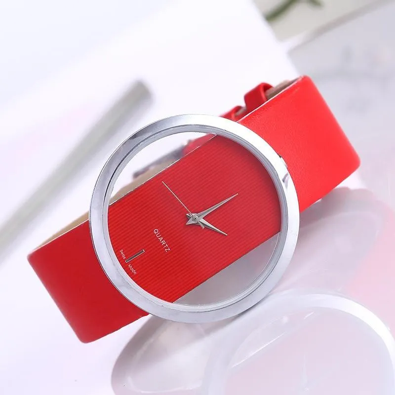 Isla | Elegant transparent dial quartz watch