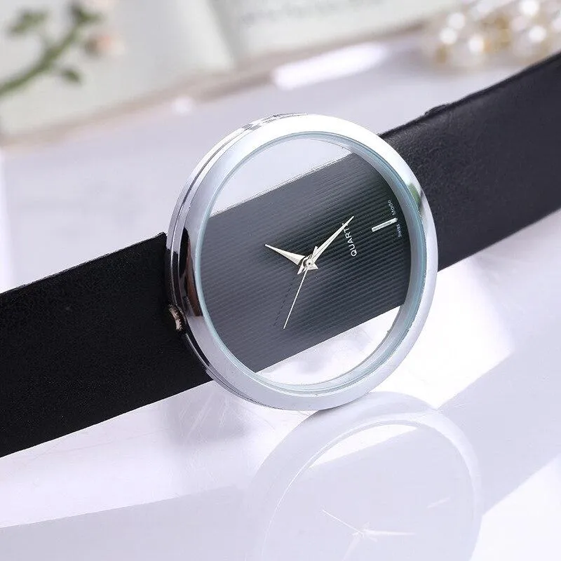 Isla | Elegant transparent dial quartz watch