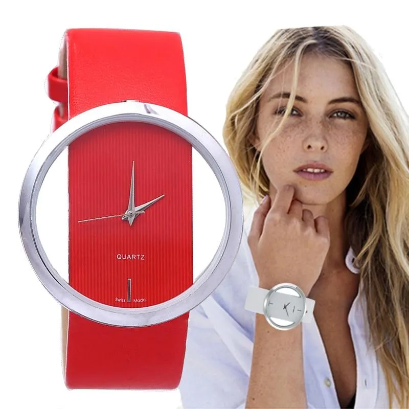 Isla | Elegant transparent dial quartz watch