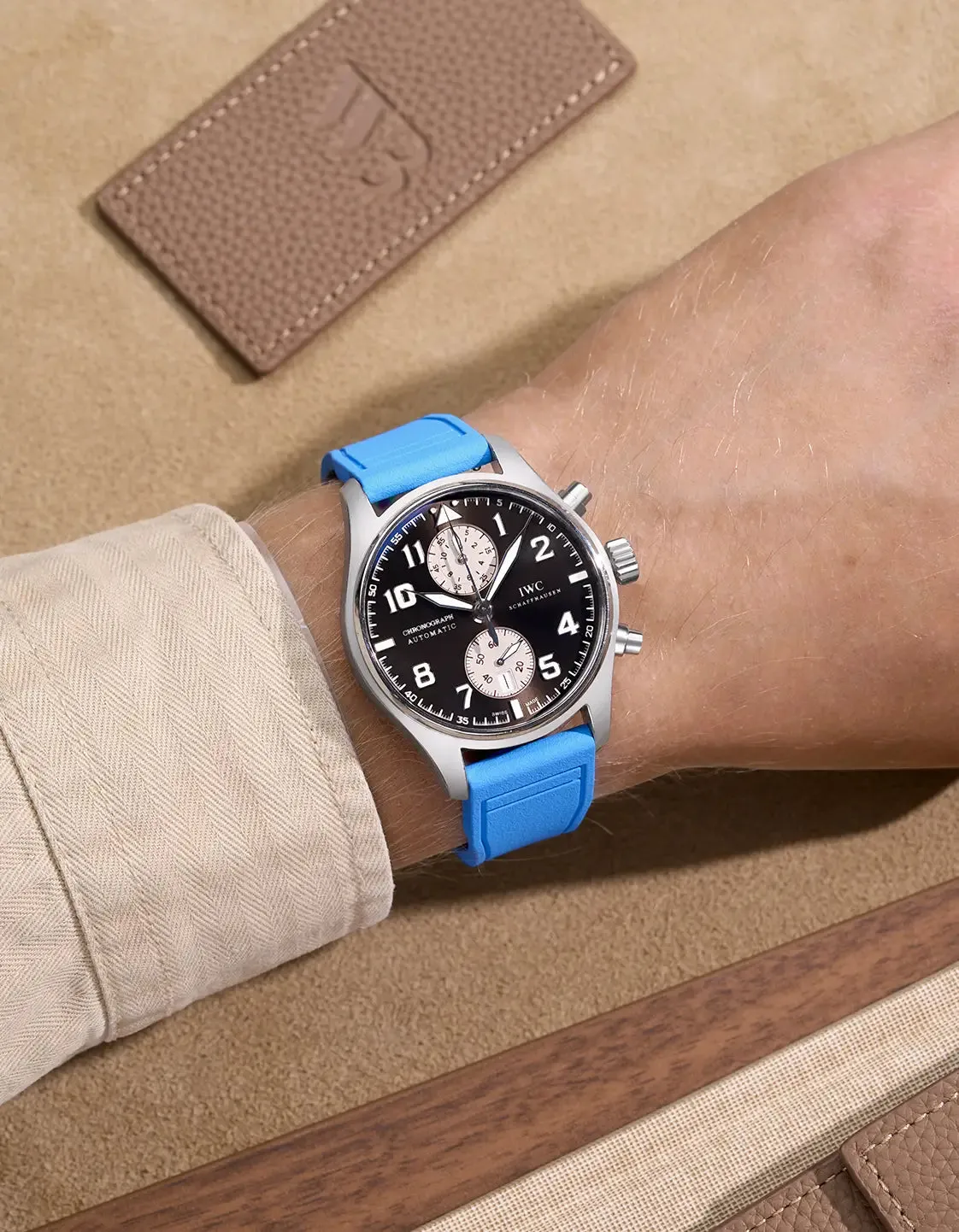 IWC Rubber Strap – Capri Blue