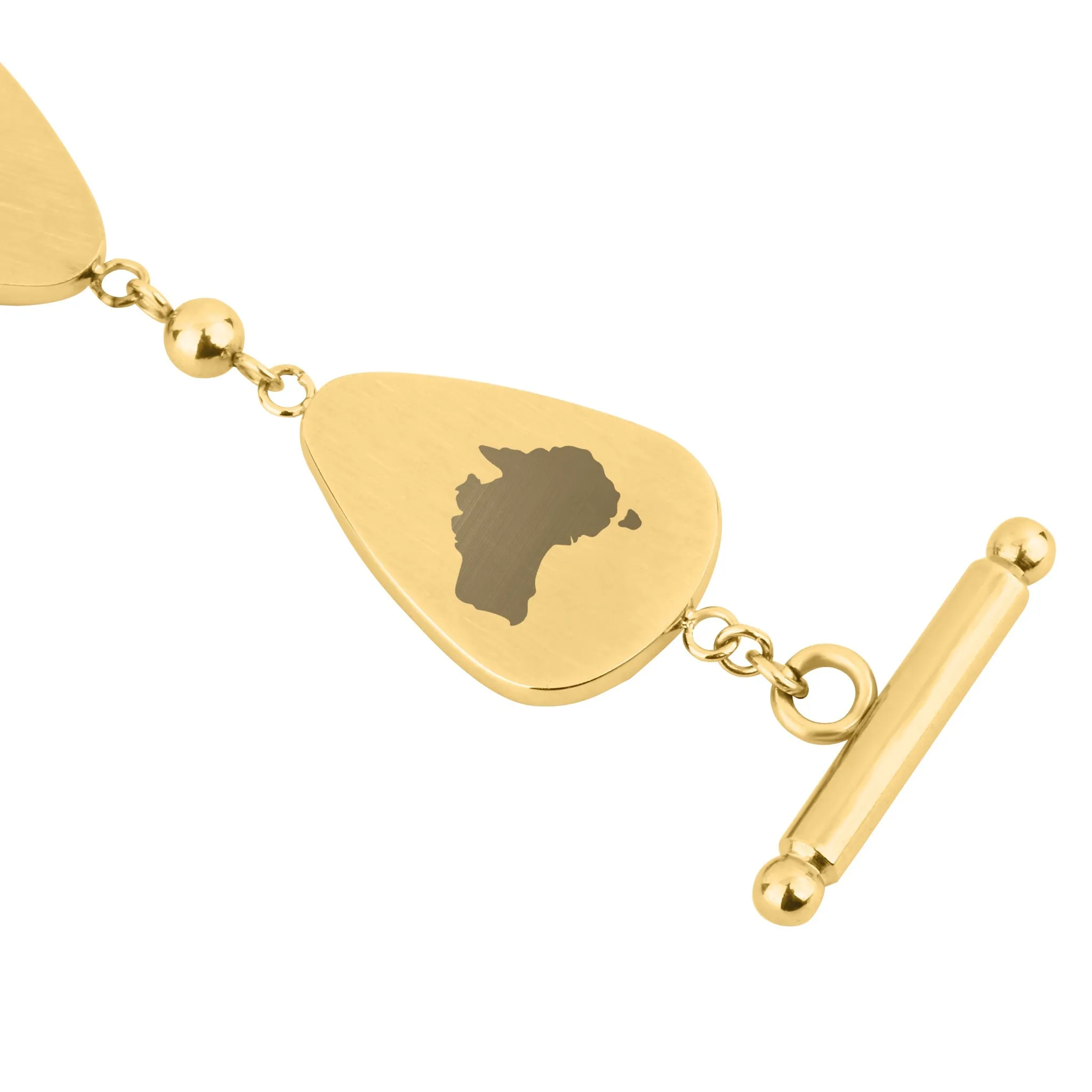 Jarrah Drop Bracelet - Yellow Gold