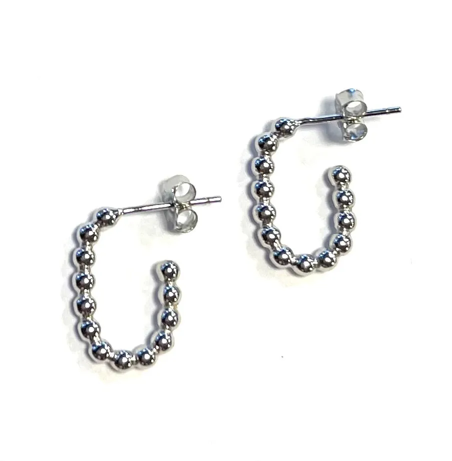 Judi Beaded Small Hoop Earring