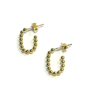 Judi Beaded Small Hoop Earring