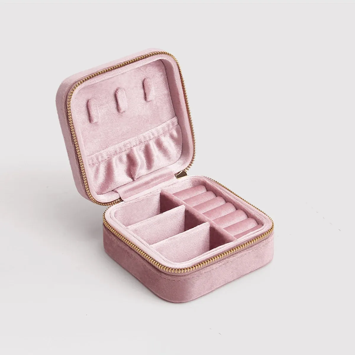 Kawaii Velvet Jewelry Box 💖 | Cute Mini Travel Organizer for Rings & Necklaces 🌈 | Personalized Gift Idea 🎁