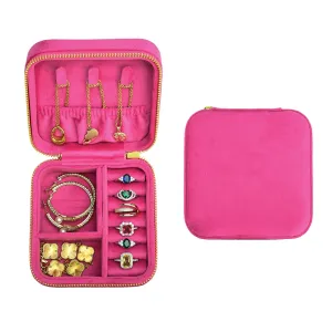 Kawaii Velvet Jewelry Box 💖 | Cute Mini Travel Organizer for Rings & Necklaces 🌈 | Personalized Gift Idea 🎁