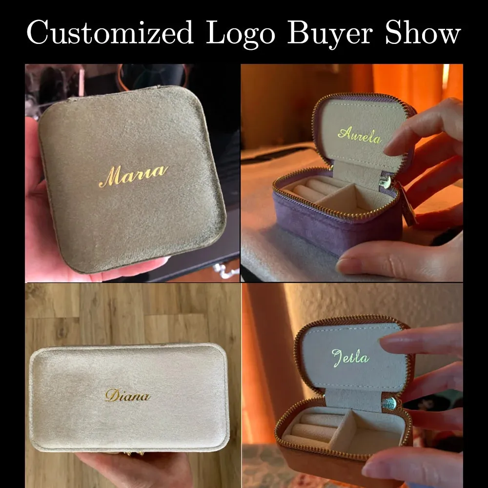 Kawaii Velvet Jewelry Box 💖 | Cute Mini Travel Organizer for Rings & Necklaces 🌈 | Personalized Gift Idea 🎁