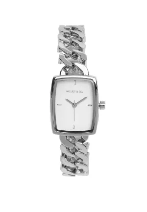 Kayla Silver Stainless Steel Analog Watch (Silver)