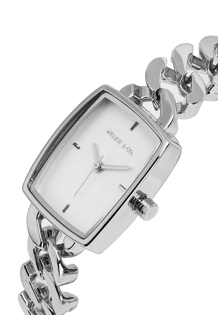 Kayla Silver Stainless Steel Analog Watch (Silver)