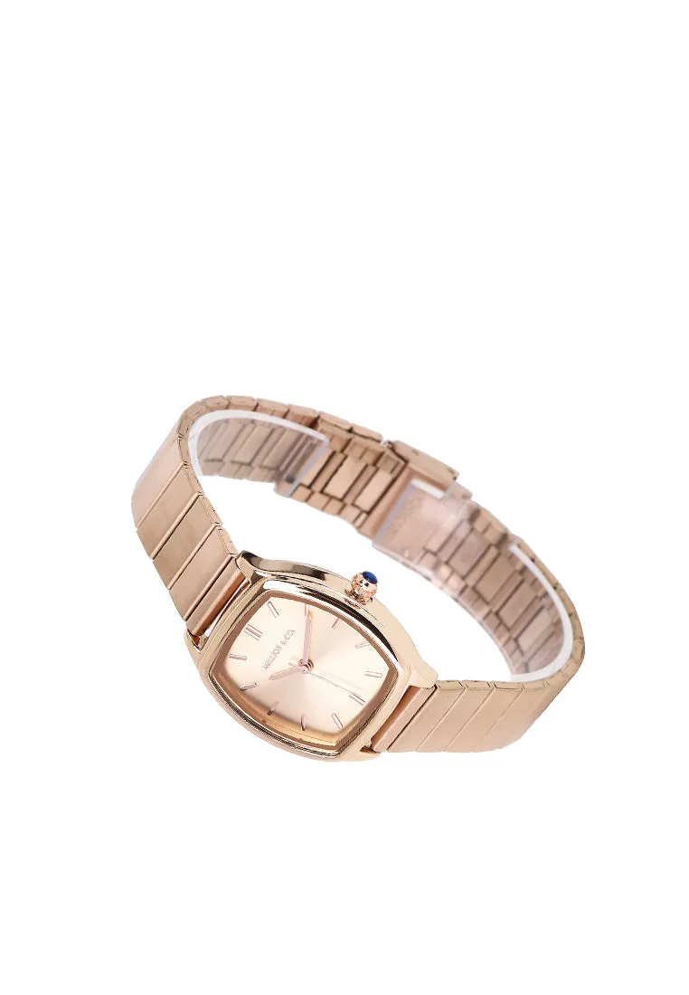 Kendall Rose Gold Stainless Steel Analogue Watch (Salmon)