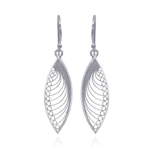 KHAYA SILVER MEDIUM EARRINGS FILIGREE
