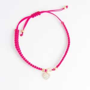 Kitt Adjustable Heart Charm Bracelet