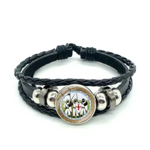 Knights Templar Bracelet - Red Cross & White