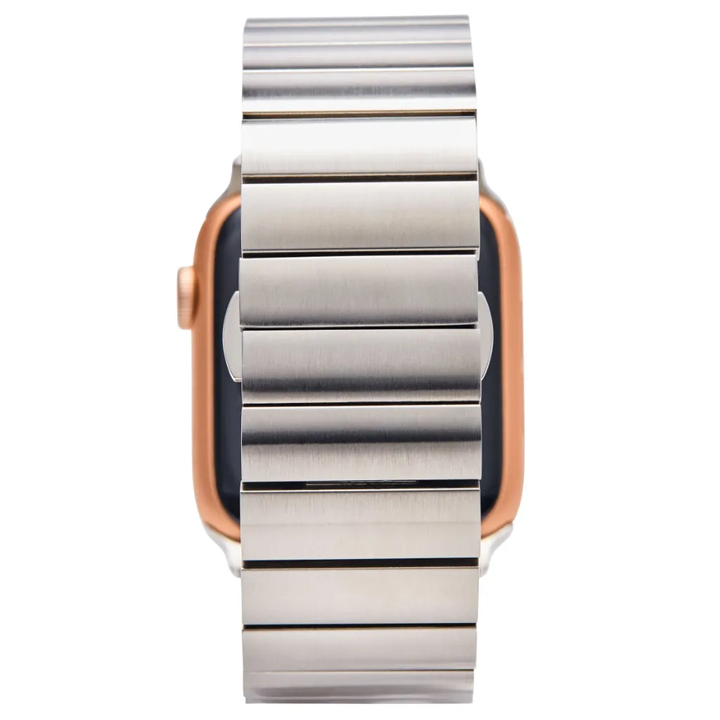 Koa Wood and Stainless Minimalist  iWatch Band (24mm Width)