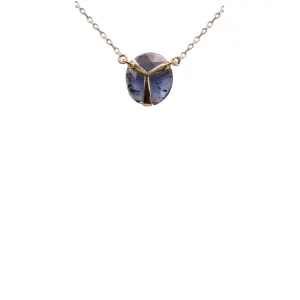 Kyanite Scarab Necklace