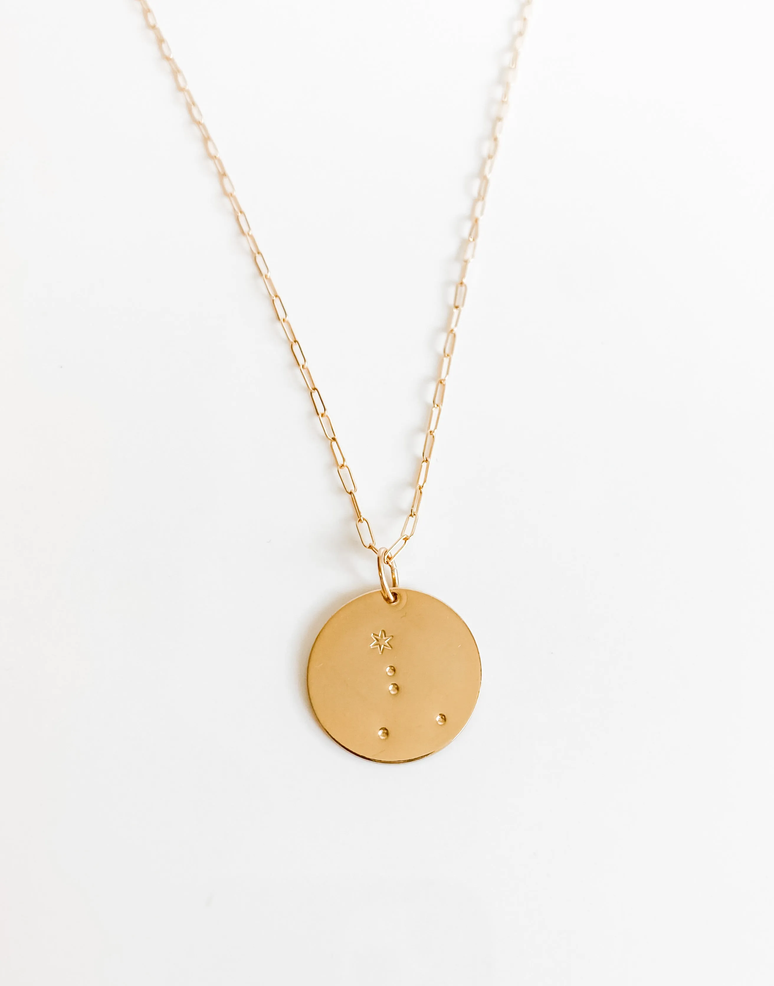 LARGE DISC NECKLACE