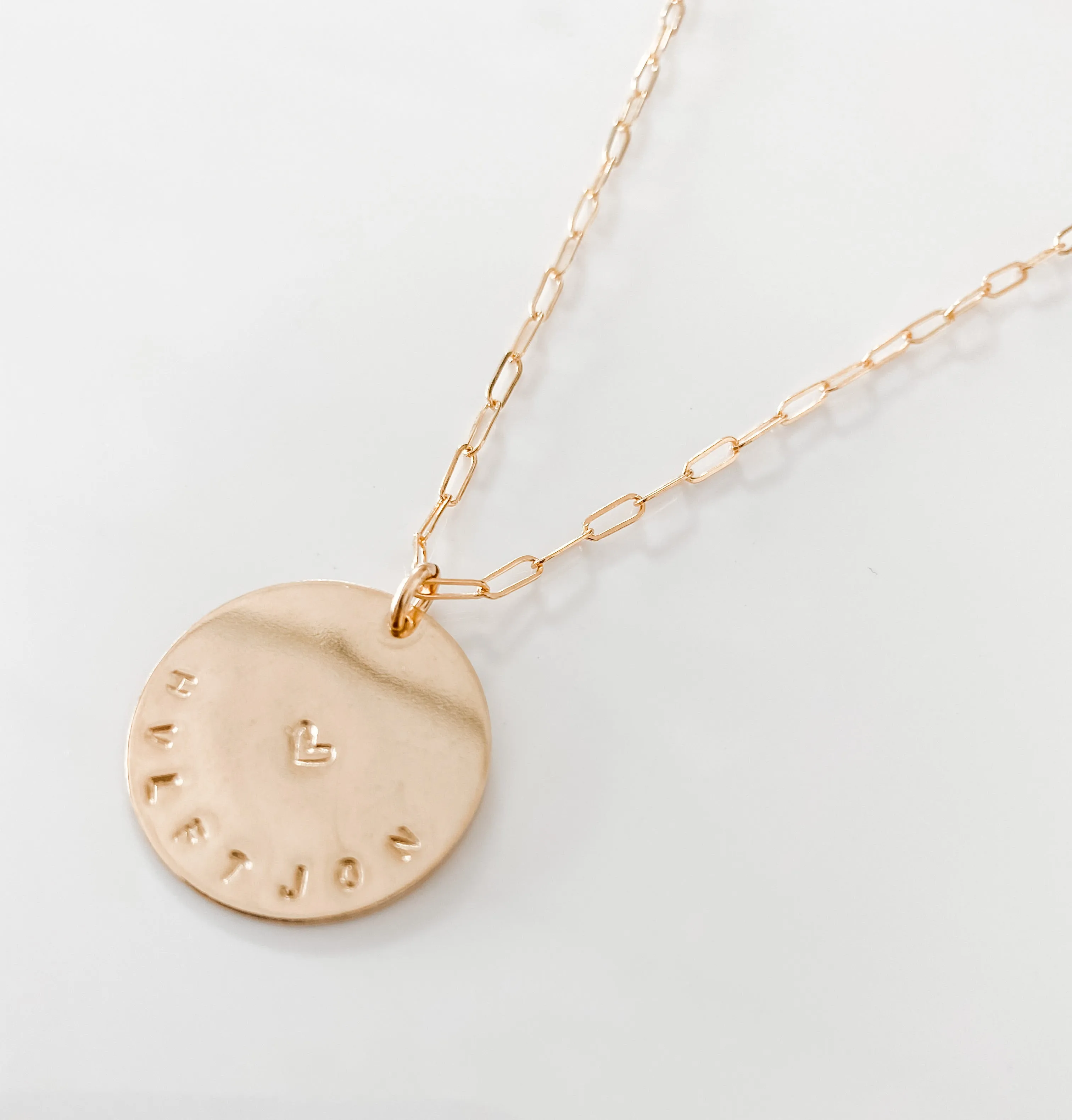 LARGE DISC NECKLACE