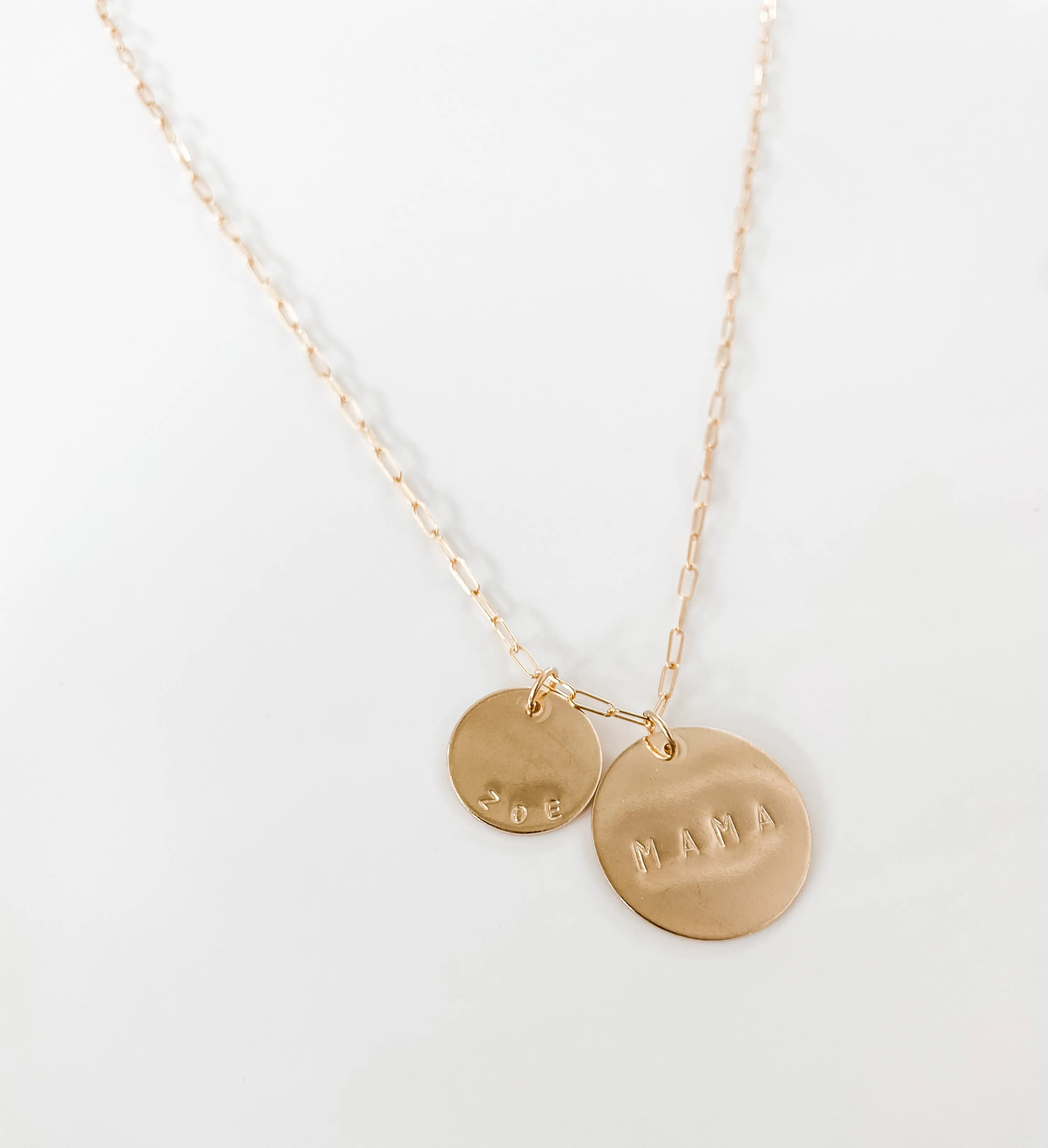 LARGE DISC NECKLACE