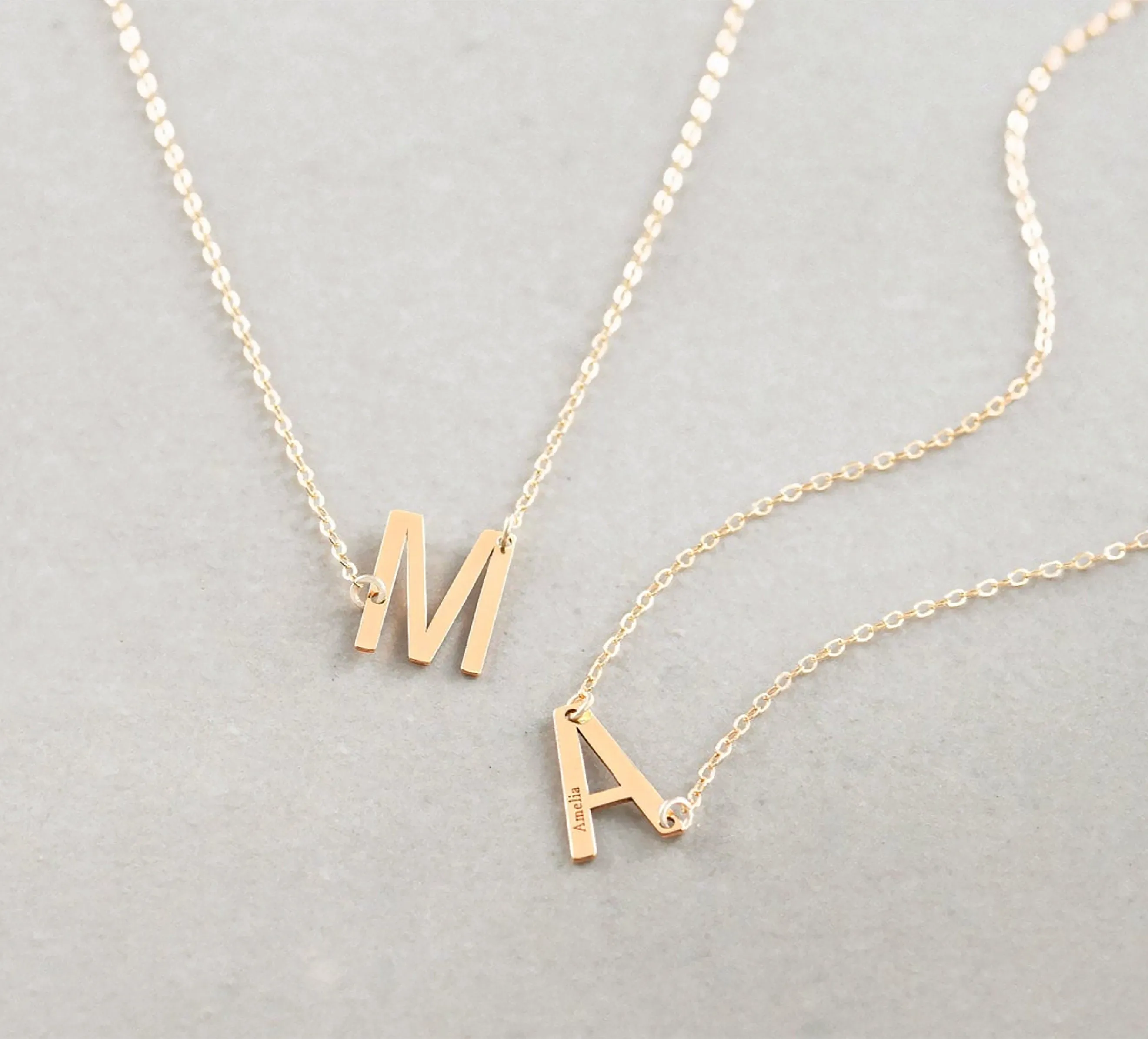 Large Letter Necklace