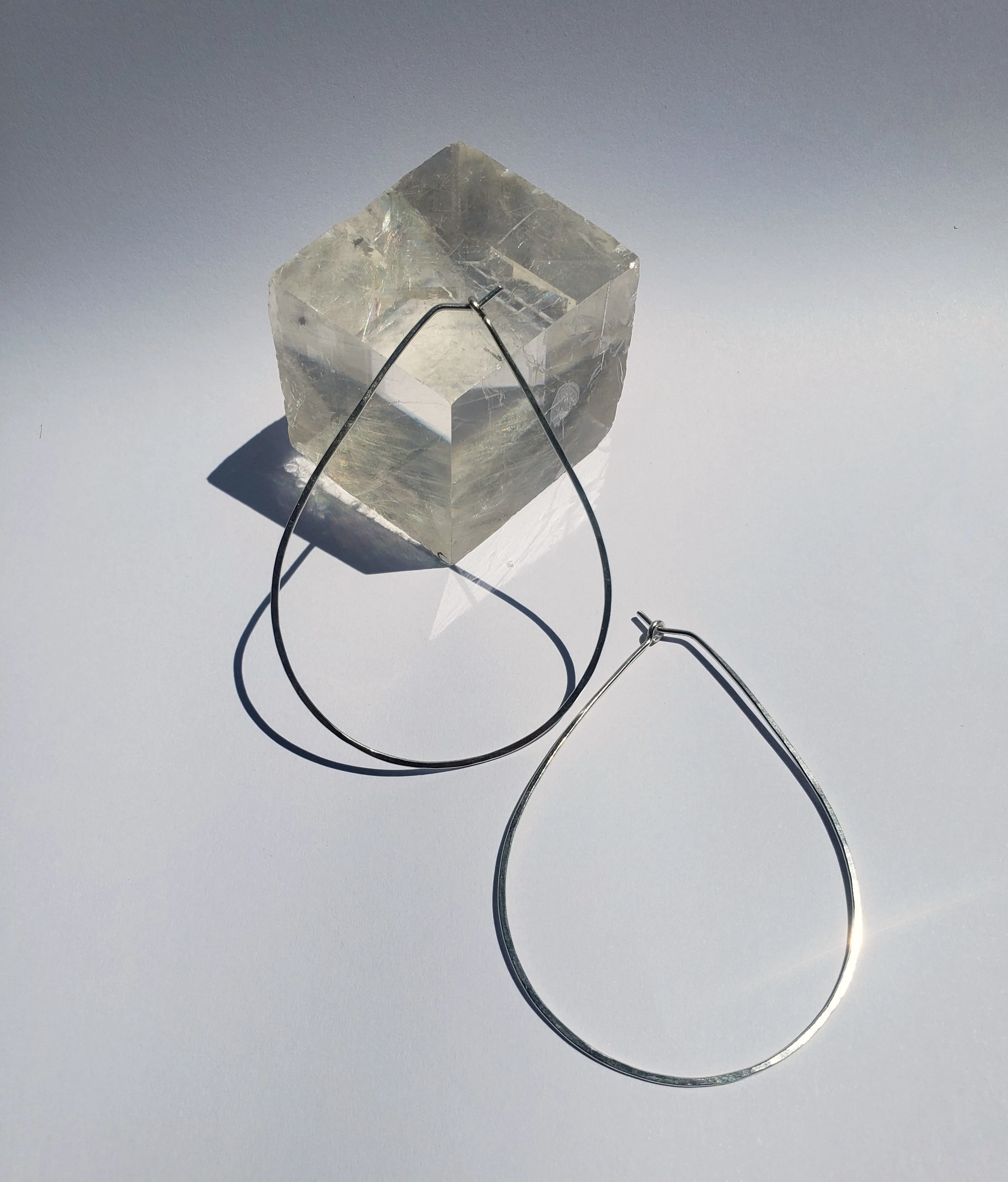 Large Teardrop Hoops