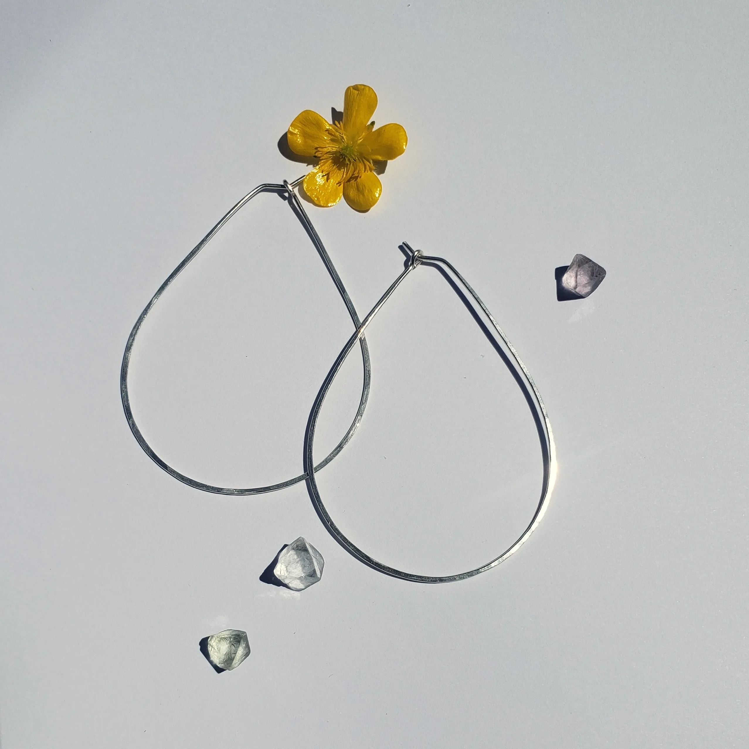 Large Teardrop Hoops
