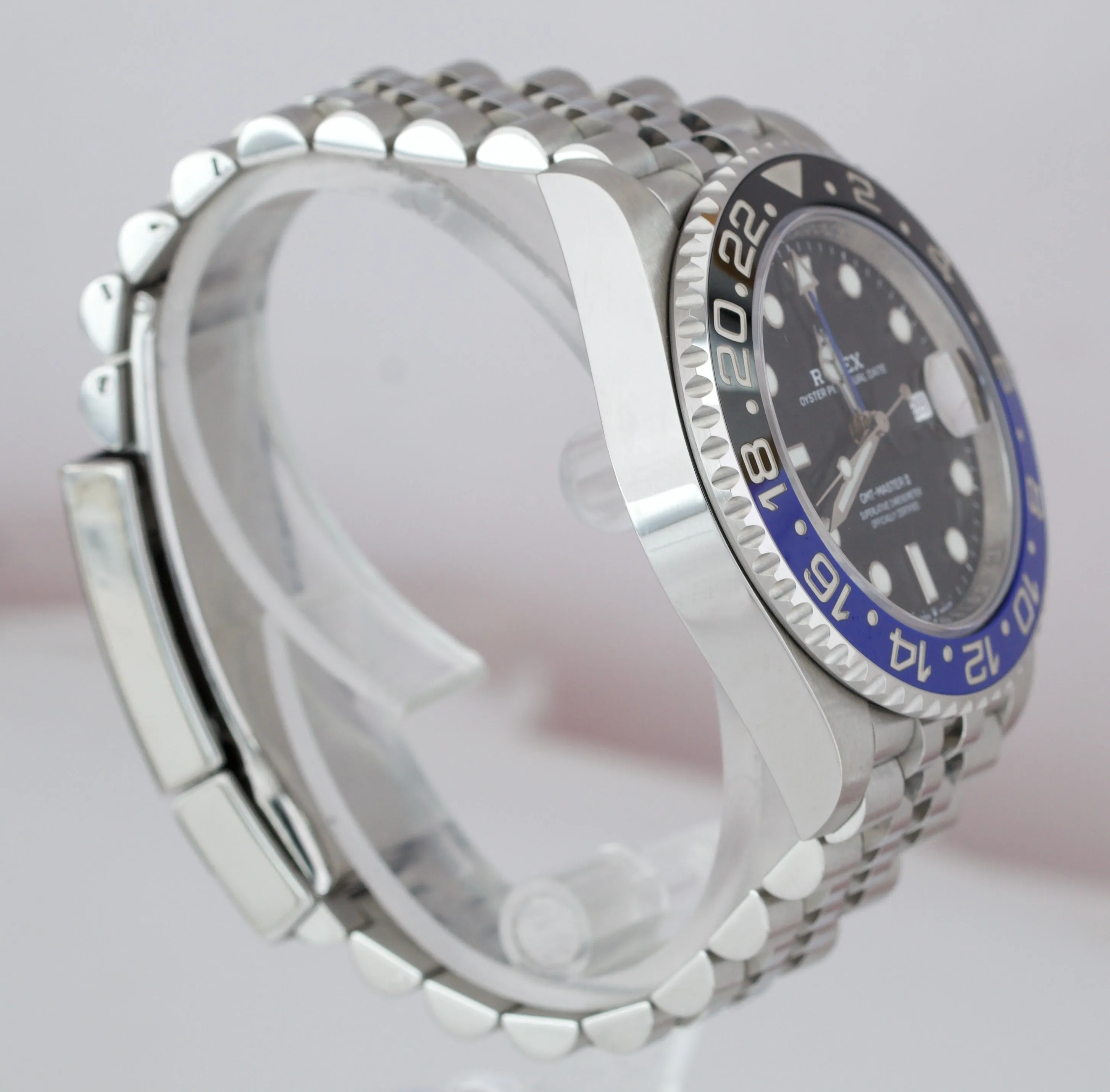LNIB 2019 Rolex GMT-Master II Batman Black Blue SS Ceramic 40mm 126710 BLNR