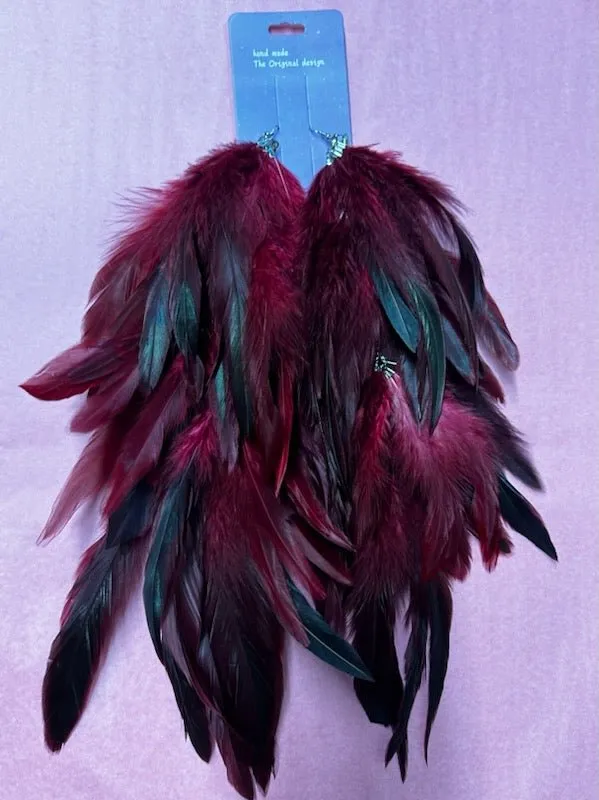 Long Feather Earrings